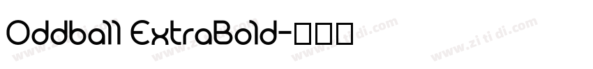 Oddball ExtraBold字体转换